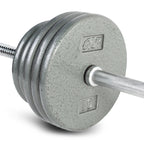 Cap Barbell Standard 1-Inch Barbell Weight Set, 100-Pounds