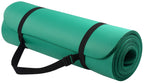 Fitvids All Purpose 1/2-Inch Extra Thick High Density Anti-Tear Exercise Yoga Mat With Carrying Strap And Yoga Blocks, Green