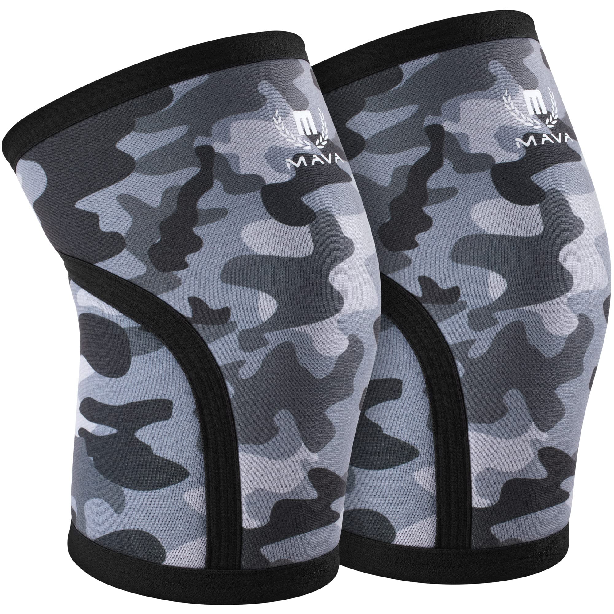 Mava Sports Knee Sleeves Weightlifting Men & Women, 7Mm Neoprene Knee Sleeves For Women And Men, Ideal For Cross Training Wod, S
