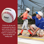 Heater Sports Slider Lite Genuine Leather Pitching Machine Baseballs - 1 Dozen, Accurate, & Long-Lasting | Perfect For Batting &