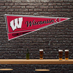 Rico Industries Ncaa Wisconsin Badgers Classic 12'' X 30'' Felt Wall D  Cor Pennant - Great For Home/Bed Room/Man Cave D  Cor
