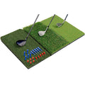 Saplize 30''X15'' Foldable 3-In-1 Golf Hitting Mat, Tight Lie, Rough And Fairway For Driving, Chipping, And Putting Training, Po