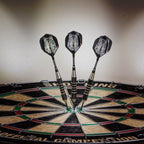 Elkadart Lone Wolf Steel Tip Darts With Storage/Travel Case, 19 Grams Black