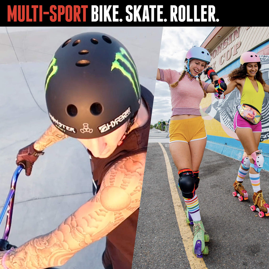 Triple Eight The Certified Sweatsaver Helmet For Skateboarding, Bmx, And Roller Skating, Sunset, Small/Medium