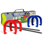 Franklin Sports Horseshoe Set - Steel Horseshoes And Stakes - Official Size And Weight - Perfect For Yard And Beach - Intermedia
