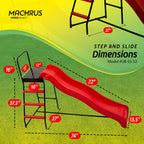 Upper Bounce Machrus Trampoline Step N Slide, Trampoline Ladder, Kids Slide, Trampoline Slide, Stair Slide, Trampoline Toys, Tra