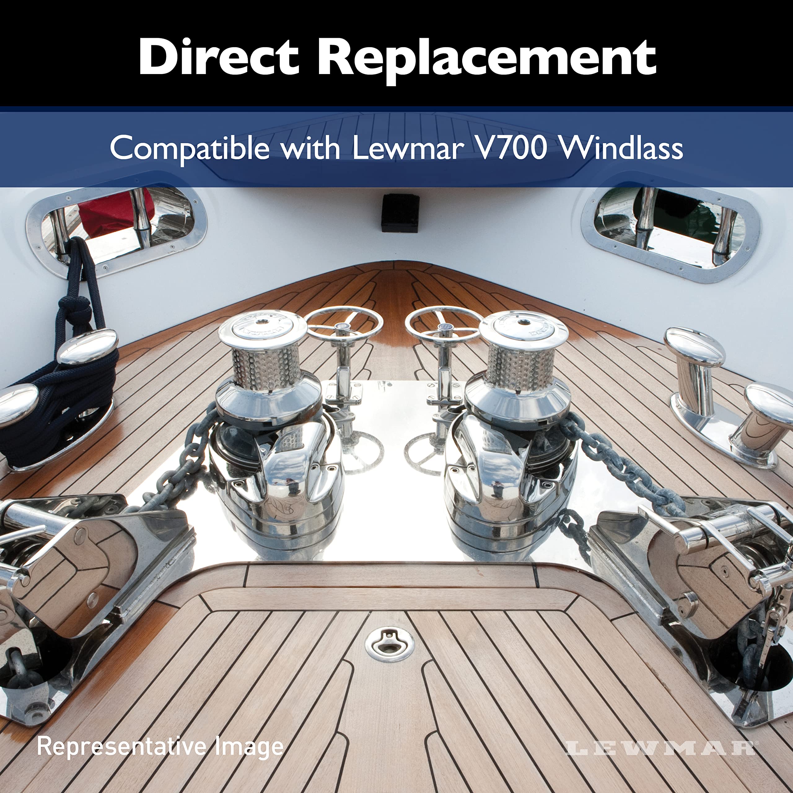 Lewmar V700 Gear Set - Replacement Gear Set Kit For V700 Windlass, Includes Gears(3), Retaining Clip And Hardware