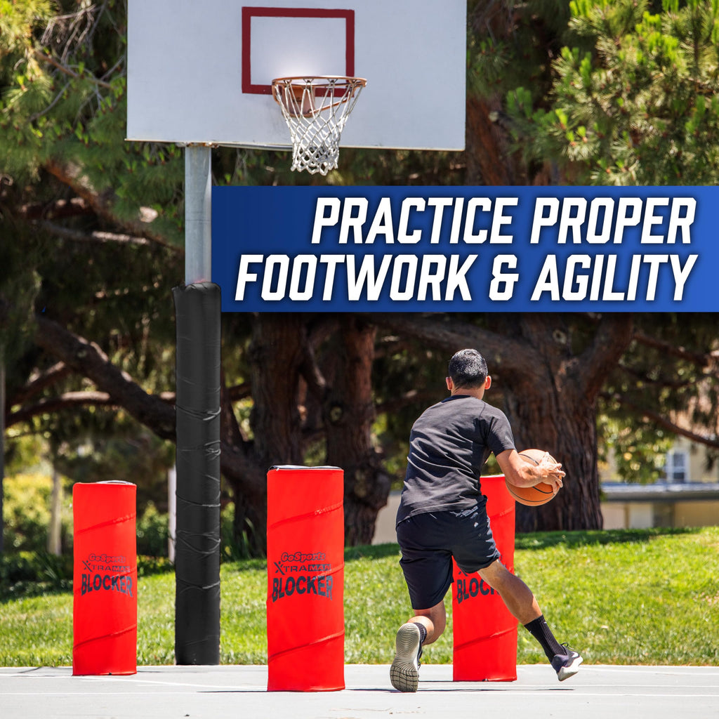 GoSports XTRAMAN Blocker Pop-Up Defenders 3 Pack - Regular Size Multi-Sport Blocking Dummy - Training Equipment for Basketball,