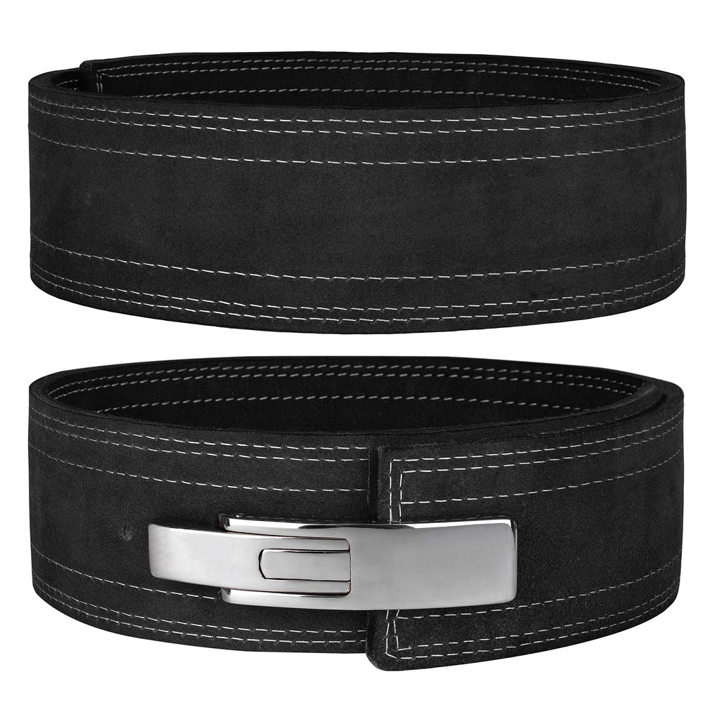 Hawk Sports Lever Belt For Men & Women, 10Mm Thick, 4'' Wide Suede Leather Weightlifting Belt, Safely Maximize Gains From Heavy 