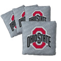 YouTheFan Officially-Licensed NCAA Ohio State Buckeyes Set of 4 Cornhole Bags - All Weather Regulation 6    x 6    Size - 16oz W