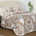 Mellanni Bedspread Coverlet Set - Twin Bedding Cover With Sham - Ultrasonic Quilting Technology - 2 Piece Oversized Twin Quilt S
