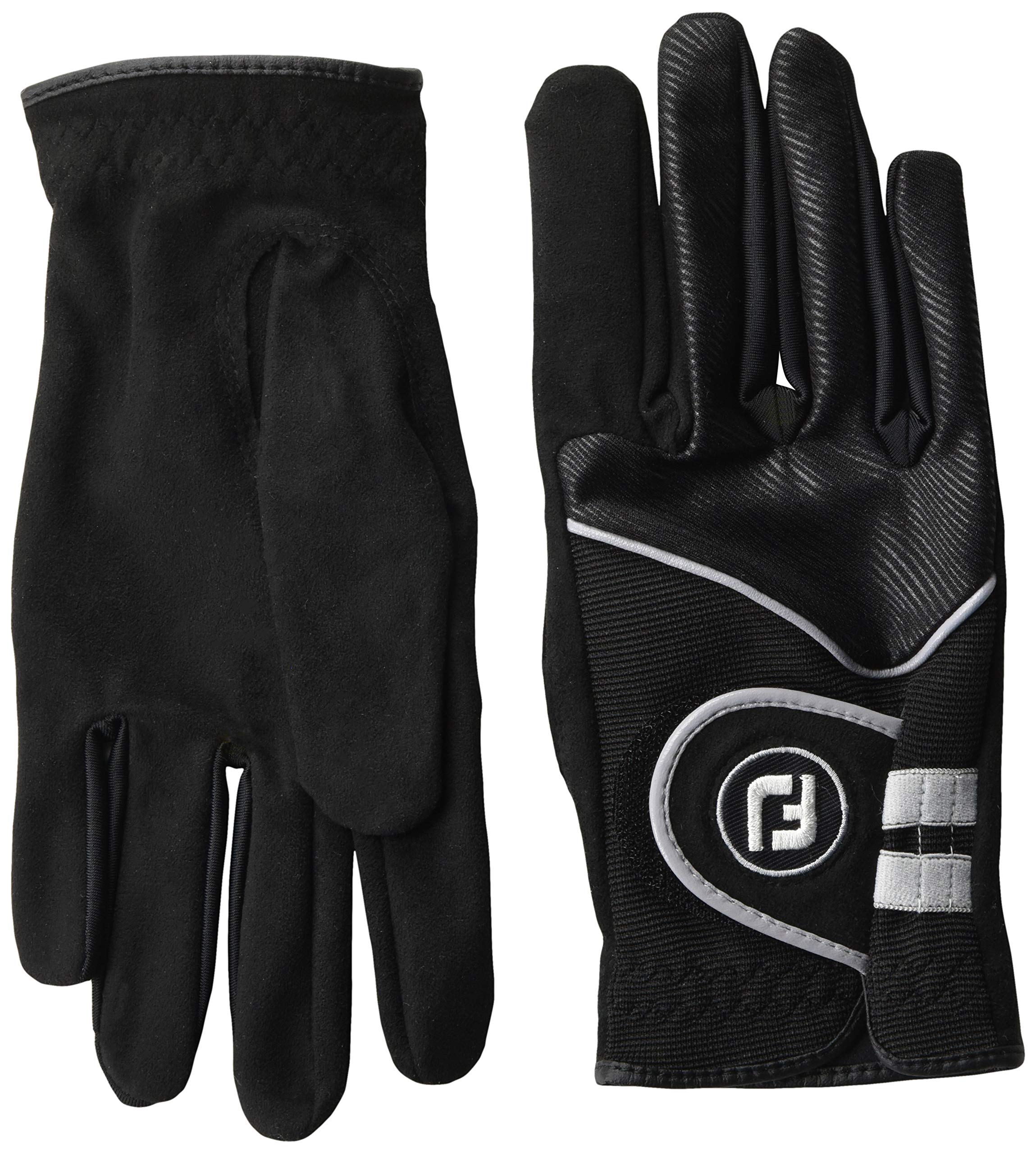 Footjoy Women'S Raingrip Golf Gloves, Pair, Black Large, Pair