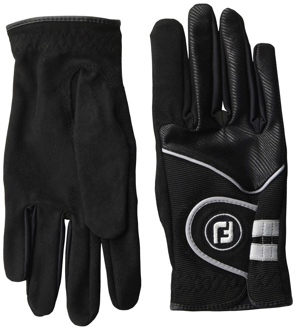 Footjoy Women'S Raingrip Golf Gloves, Pair, Black Medium, Pair