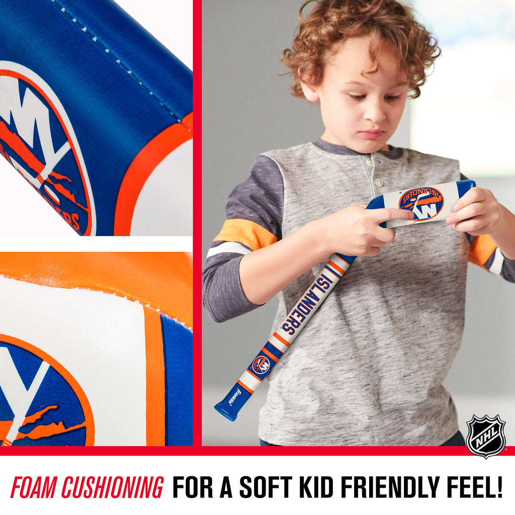 Franklin Sports New York Islanders Nhl Mini Soft Hockey Stick Set - Nhl Team Soft Foam Mini Hockey Stick And Ball Set - Great To