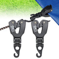 Orxplus Tools 2Pcs One-Handed Tarp Clips With Hook Tent Clips Awning Clamp Set Tent Clamps For Camping Canopies, Car Cover, Wint