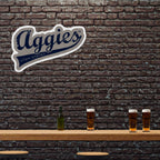 Rico Industries Ncaa Utah State Aggies Distressed Shape Cut Pennant - Home And Living Room D  Cor - Soft Felt Ez To Hang