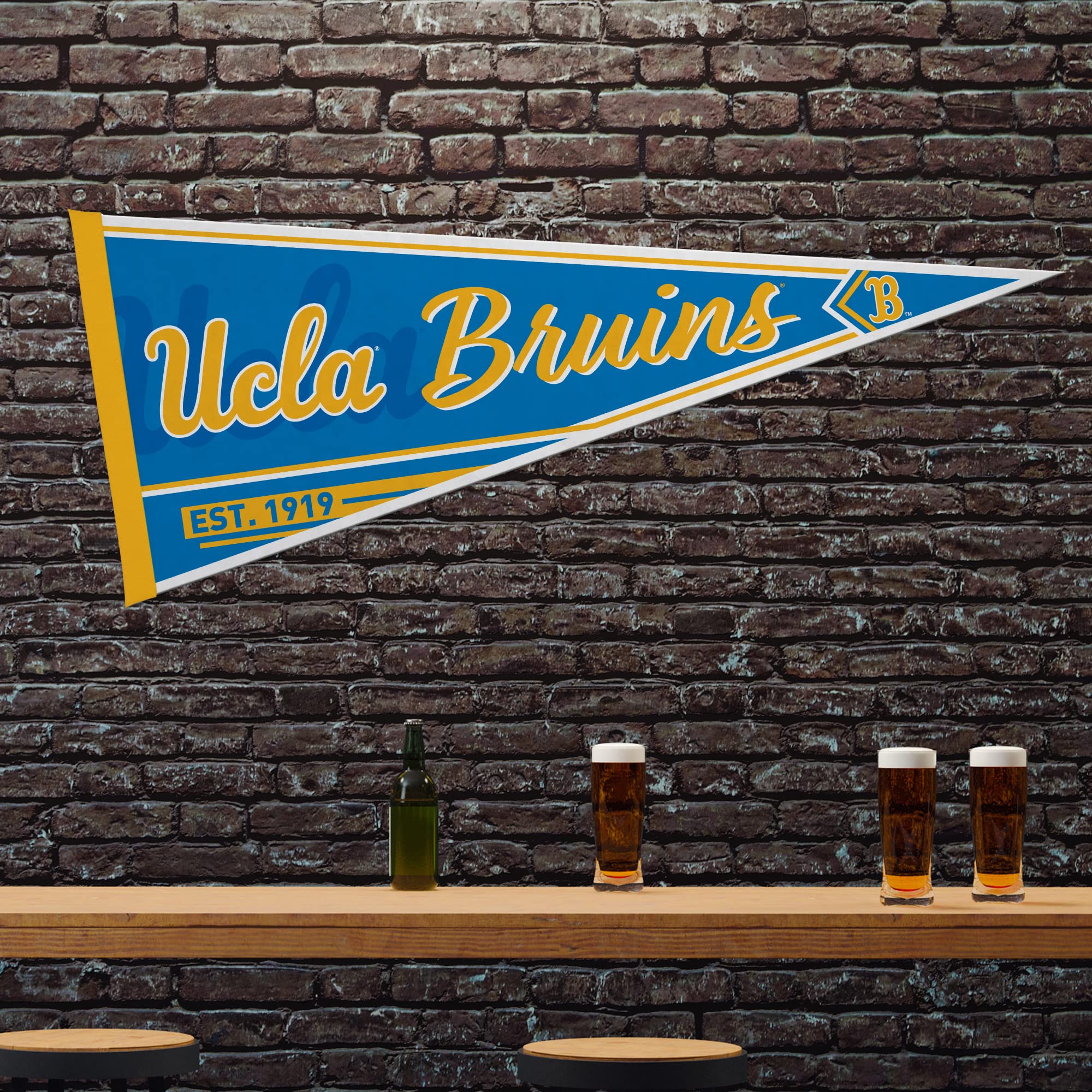 Rico Industries Ncaa Ucla Bruins Classic 12'' X 30'' Felt Wall D  Cor Pennant - Great For Home/Bed Room/Man Cave D  Cor
