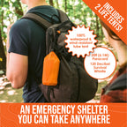 Go Time Gear Life Tent Emergency Survival Shelter - 2 Person Emergency Tent - Use As Survival Tent, Emergency Shelter, Tube Tent