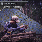 Aquaquest Defender Tarp - Heavy-Duty Waterproof (20,000 Mm) Seam-Taped Rain Fly For Camping, Bushcraft & Survival - 20  13 Bould