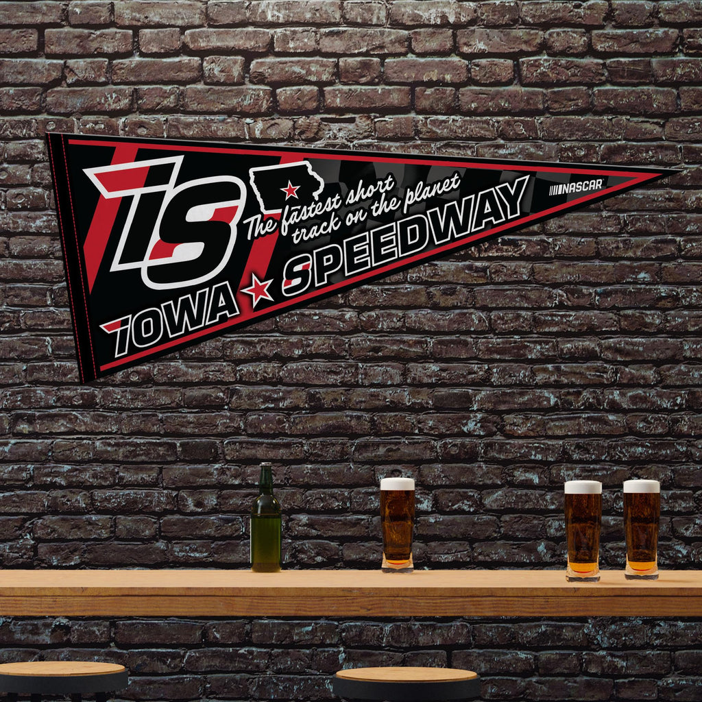 Rico Industries Nascar Racing Iowa Speedway 12'' X 30'' Felt Wall D  Cor Pennant - Great For Home/Bed Room/Man Cave D  Cor