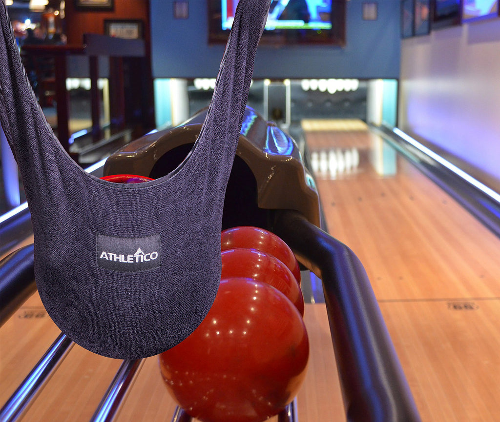 Athletico Microfiber Bowling See Saw - Towel To Polish Your Bowling Ball With See-Saw Shammy (Black)