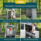 Colapz Camping Shower Tent And Pop Up Toilet Tent - Additional Camping Storage Tall Tent - Privacy Beach Tents Shelters Pop Up -