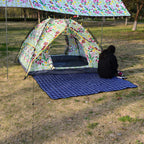 Wind Tour Family Outdoor Waterproof Durable Picnic Blankets With Carry Strap,Foldable 50   70.9 Inch Sandproof Beach Mat For Kid