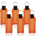 WILLBOND 6 Pieces Floating Boat Keychain Waterproof Floatable Foam Keychain (Orange)