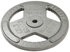Hulkfit 1-Inch Iron Plate For Strength Training, Weightlifting, Single (45 Pounds), Silver