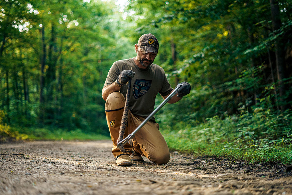 Scentblocker Snake Gaiters - Snake Bite Protection For Hunting, Hiking, Camping, Work For Men And Women (Buckskin, Long)