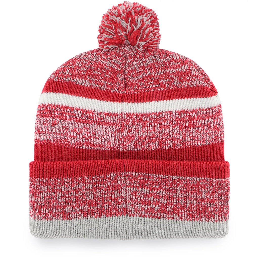 47 Kansas City Chiefs Super Bowl Lviii Champions Northward Beanie Hat With Pom - Nfl Kc Cuffed Winter Knit Cap Red