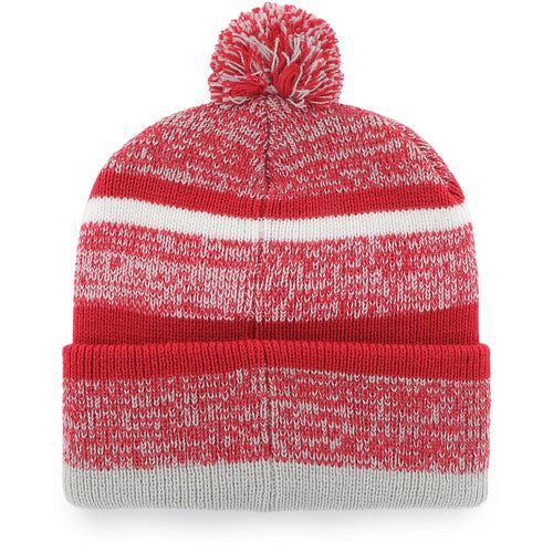 47 Kansas City Chiefs Super Bowl Lviii Champions Northward Beanie Hat With Pom - Nfl Kc Cuffed Winter Knit Cap Red