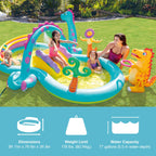 Intex Dinoland Inflatable Play Center, 119In X 90In X 44In, For Ages 2+