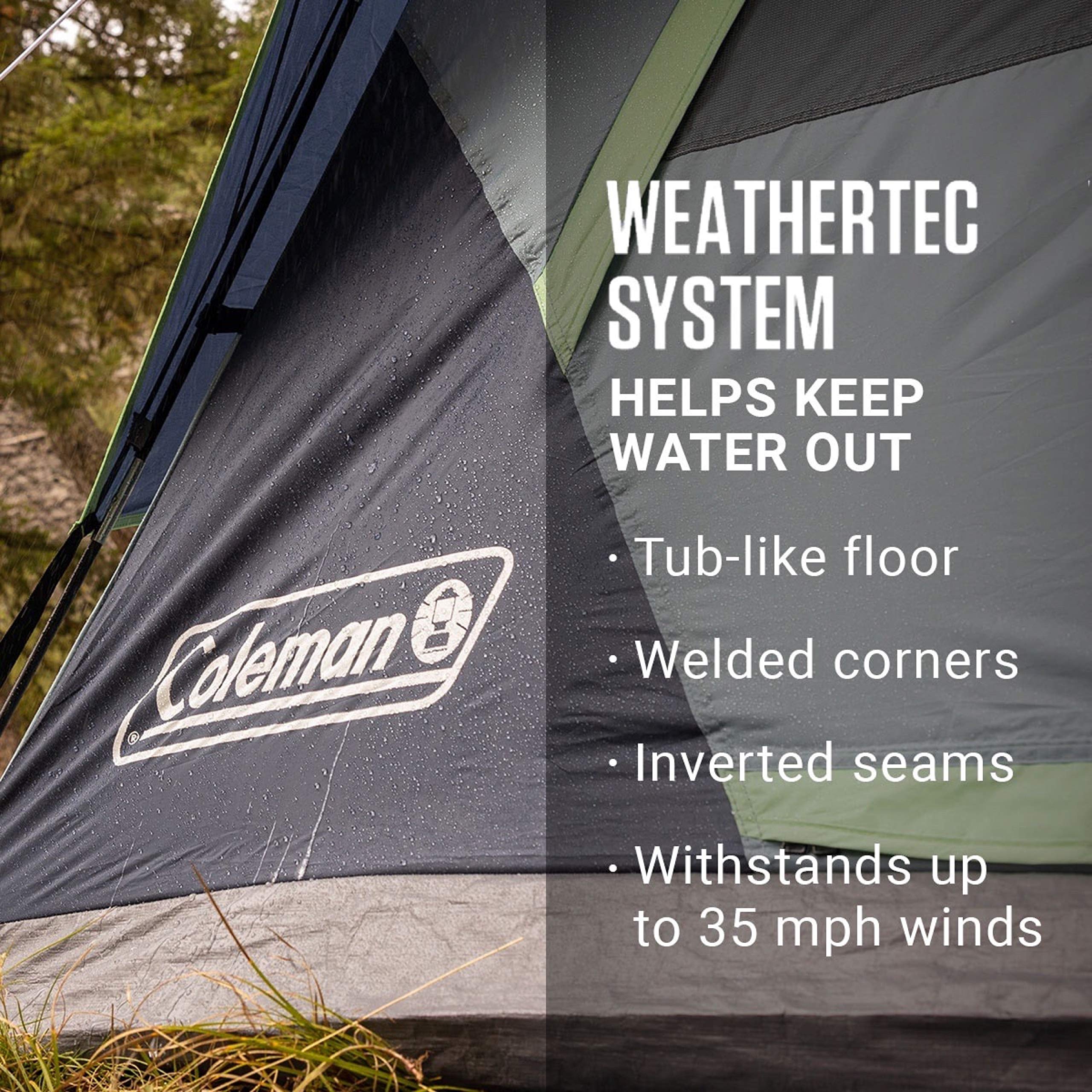 Coleman Skydome Camping Tent | 4 Person, Blackberry