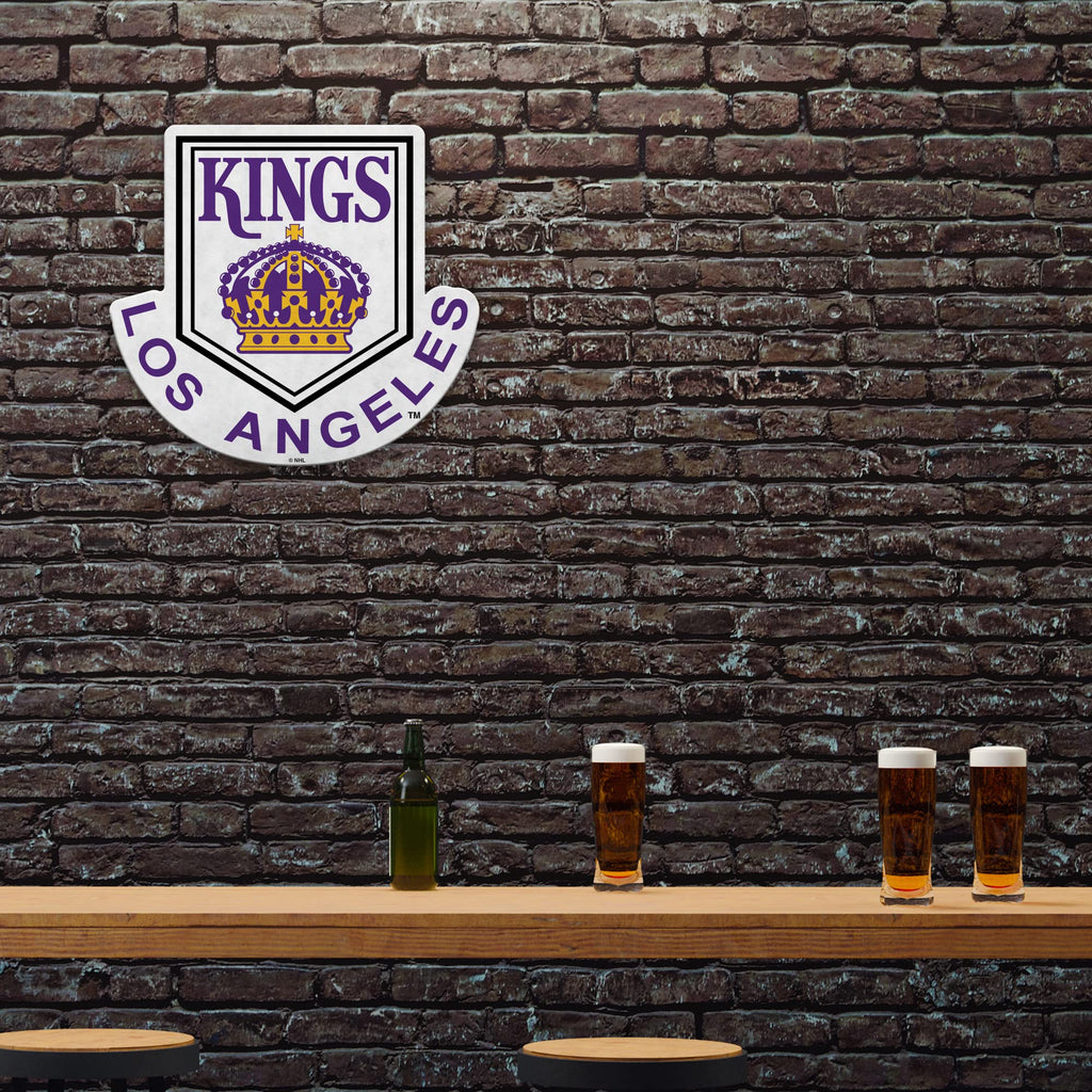 Rico Industries Nhl Los Angeles Kings Retro Shape Cut Pennant - Home And Living Room D  Cor - Soft Felt Ez To Hang