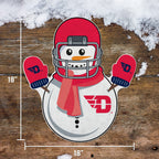 Rico Industries Ncaa Dayton Flyers Snowman Shape Cut Pennant - Home And Living Room D  Cor - Soft Felt Ez To Hang