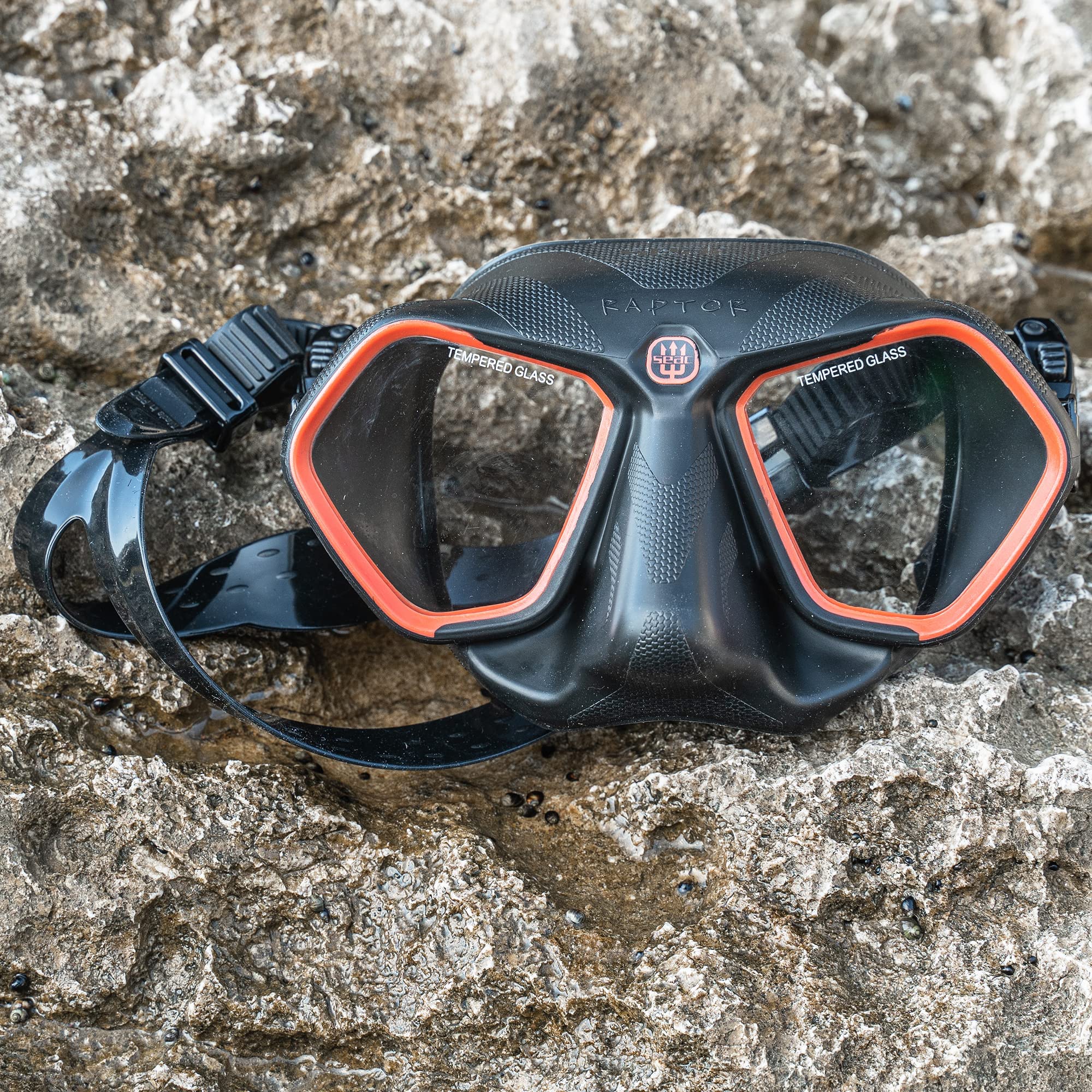 Seac Raptor, Low Volume Mask For Freediving And Spearfishing,Blue