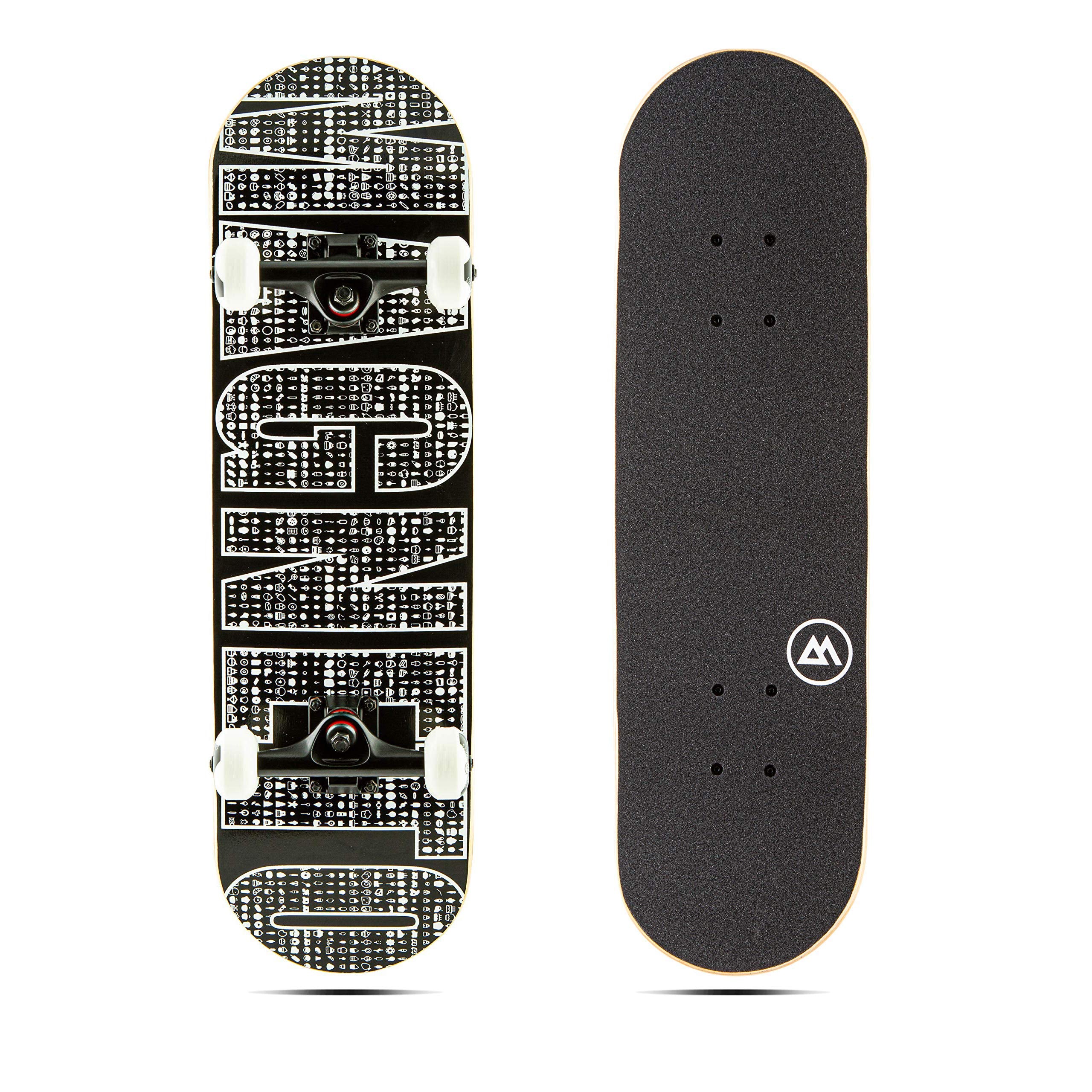 Magneto Kids Skateboard | 22+ Inches Long By 6+ Inches Wide | Maple 7 Ply Deck | Fully Assembled | School Locker Cruiser Board |