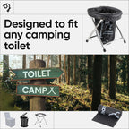 Green Elephant Portable Camping Toilet Bags - Compostable Potty Bags For Portable Toilet, Wag Bag Human Waste Kit, Fits 5-Gallon