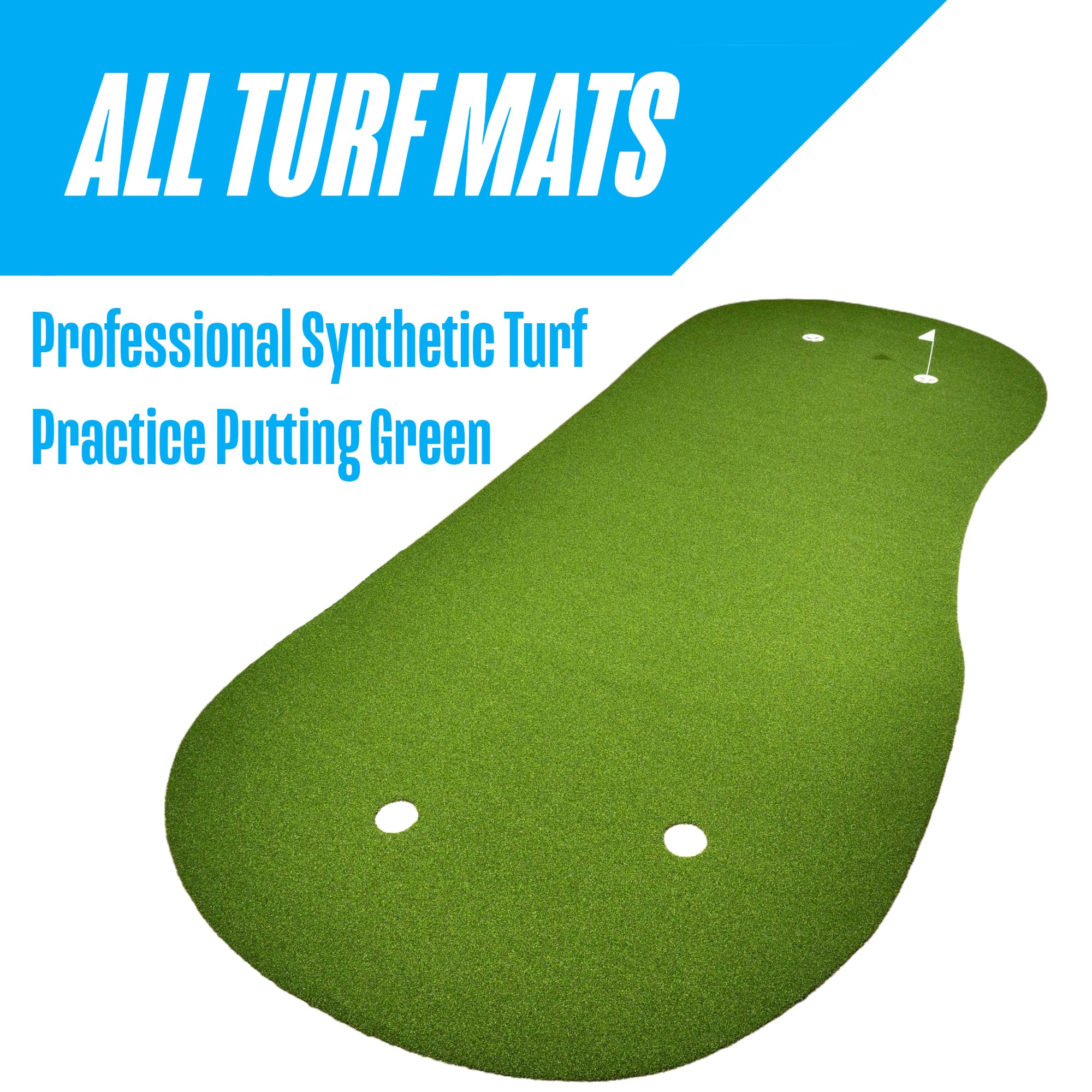 Allturfmats 6 Feet X 15 Feet Professional Synthetic Turf Practice Putting Green