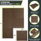 Prosourcefit Puzzle Exercise Mat     In, Eva Interlocking Foam Floor Tiles For Home Gym, Mat For Home Workout Equipment, Floor P