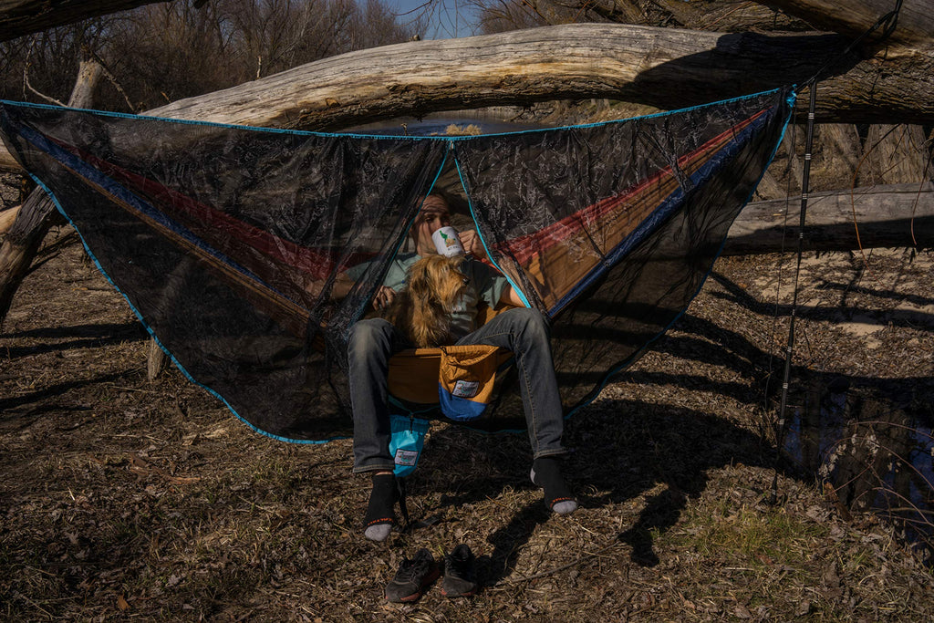 Mr. Mocks Skeeter Beater Mosquito Net Hammock Bug Net Light Weight For Travel Gray, Blue, Black, Brown (Wild Turkey)