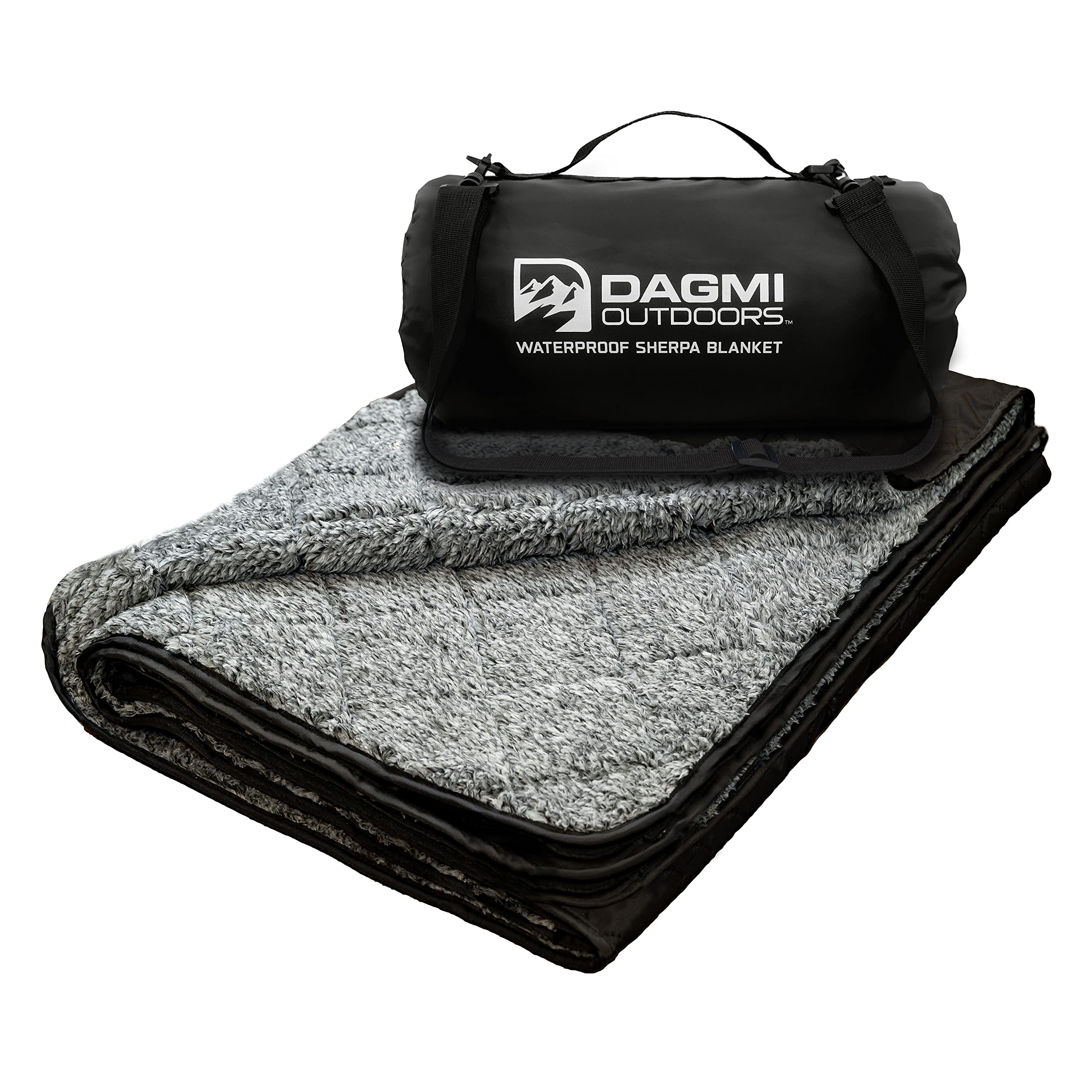 Sherpa Waterproof Outdoor Blanket. Large Sherpa Camping & Stadium Blanket For Cold Weather. Perfect For Picnic, Sports, Concerts