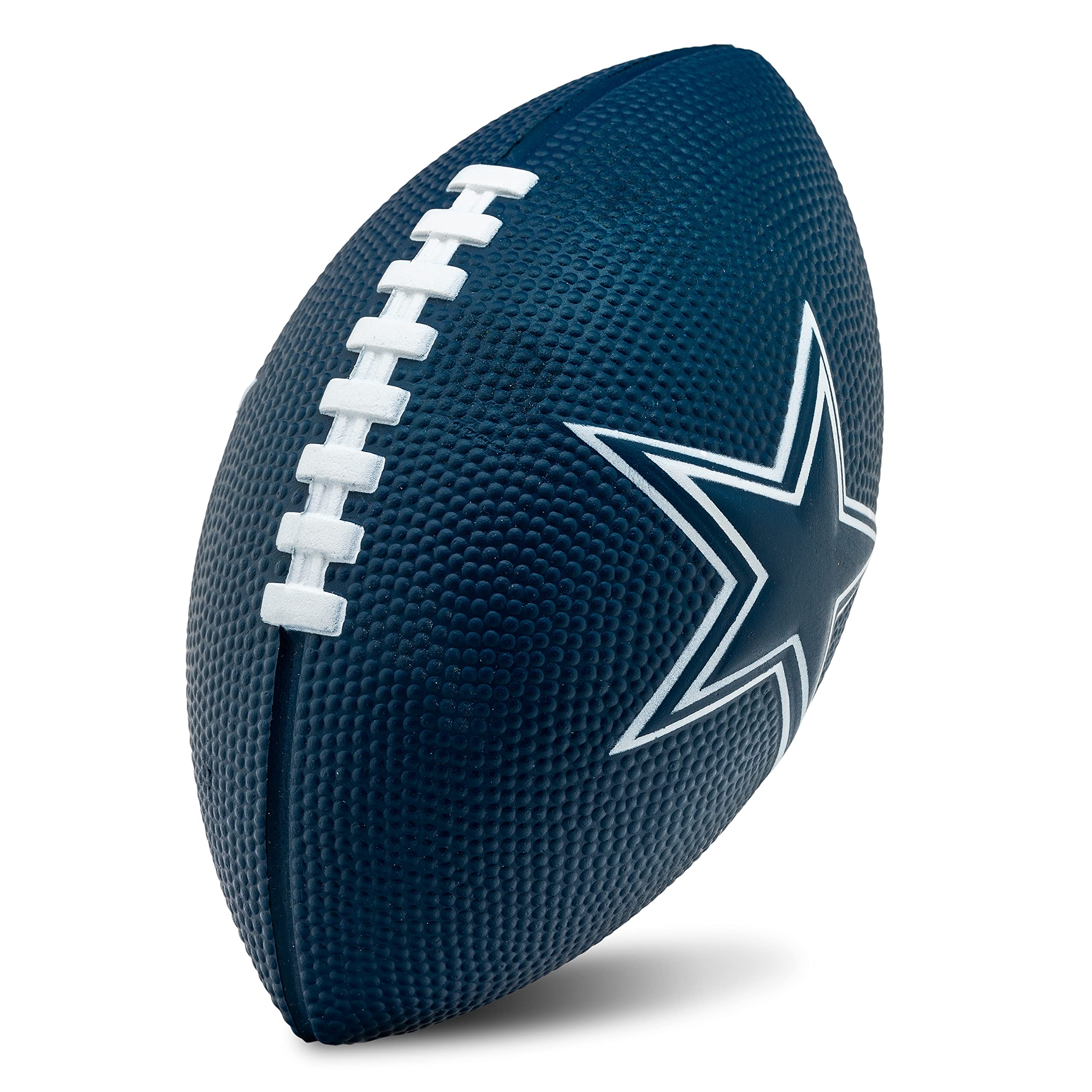 Franklin Sports Nfl Dallas Cowboys Football - Kids Foam Football - Soft Football - Mini Size - Perfect For Gameday - 8.5'' 3D Lo