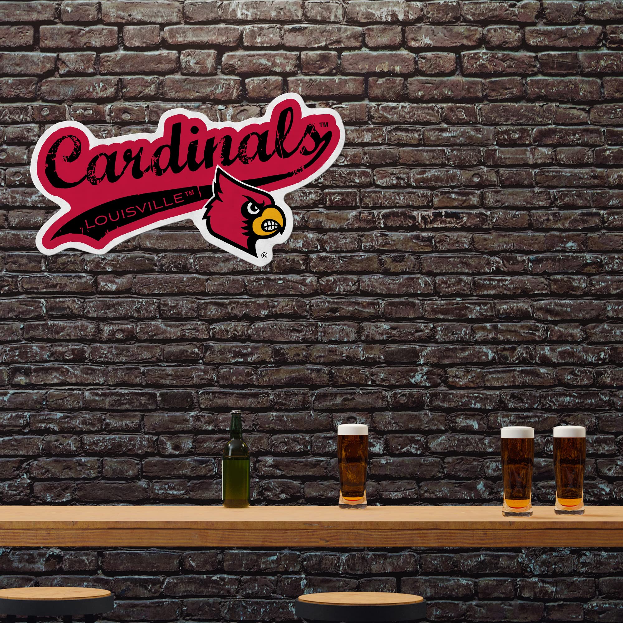 Rico Industries Ncaa Louisville Cardinals Classic Shape Cut Pennant - Home And Living Room D  Cor - Soft Felt Ez To Hang