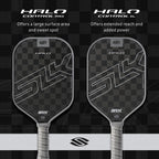 Selkirk Slk Halo Control Xl Pickleball Paddle | Raw Carbon Fiber Pickleball Paddle With A Rev-Core Power Polymer Core | The Pick