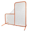 CHAMPRO Brute Pitchers Safety Steel Frame Protective L-Screen, Baseball/Softball Batting Cage Net, 7 x 7