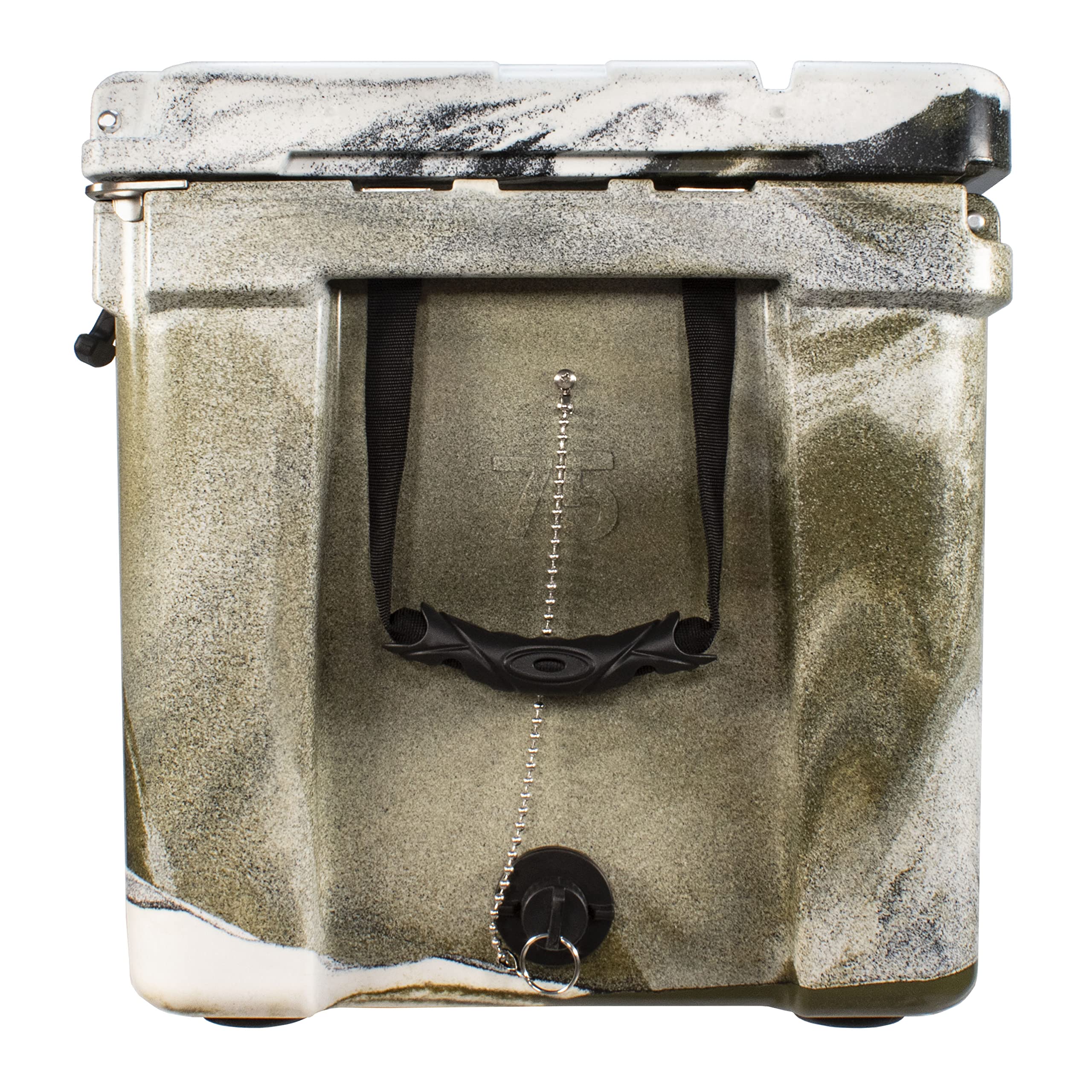 Frosted Frog Desert Camo 75 Quart Ice Chest Heavy Duty High Performance Roto-Molded Commercial Grade Insulated Cooler