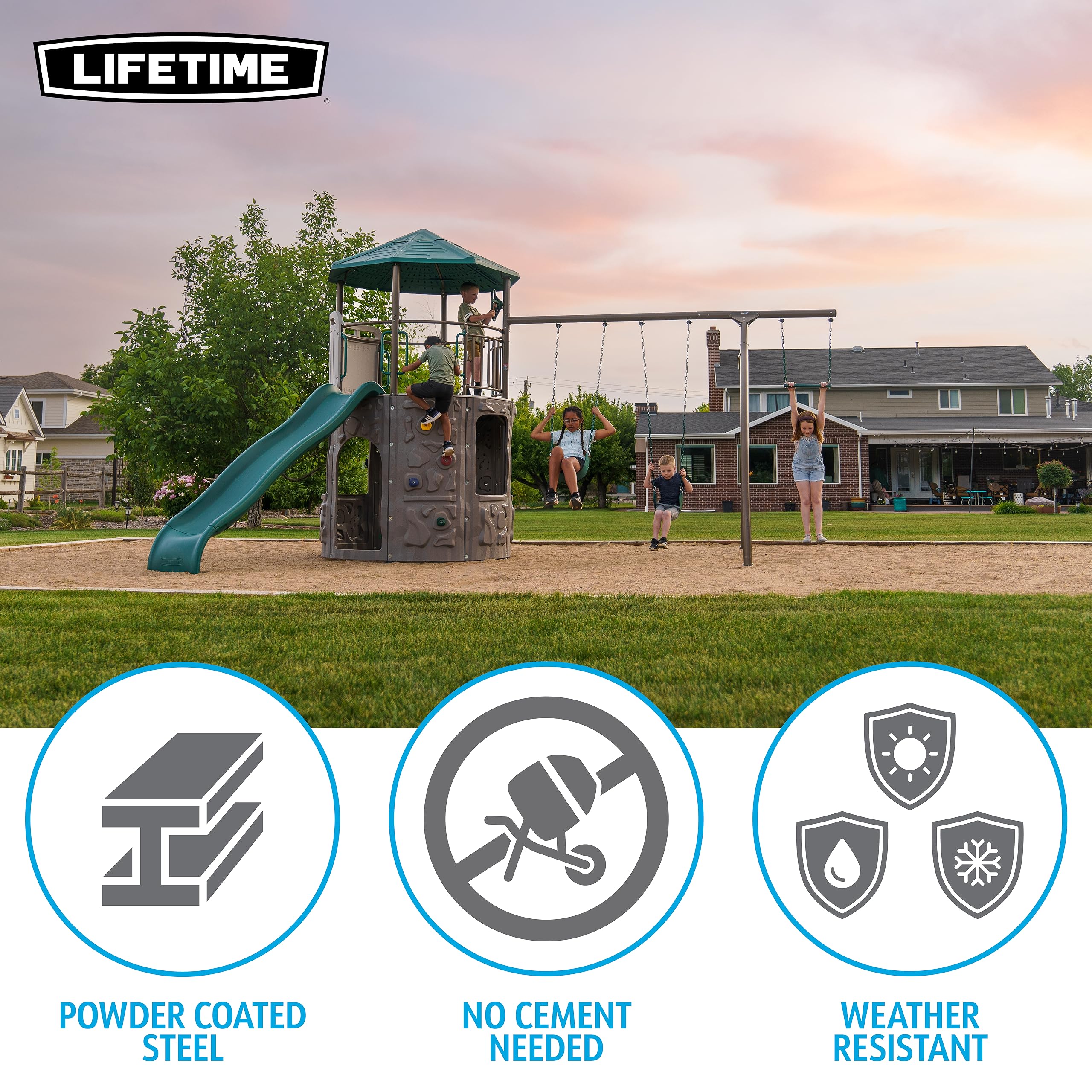 Lifetime Adventure Tower Swing Set Playset