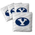 YouTheFan Officially-Licensed NCAA BYU Cougars Set of 4 Cornhole Bags - All Weather Regulation 6    x 6    Size - 16oz Weight - 